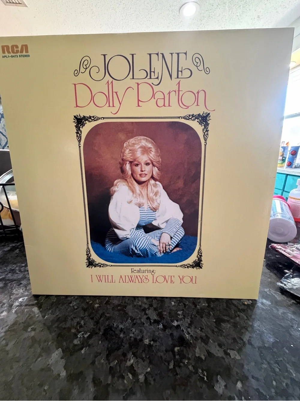 Jolene Dolly Parton Vinyl Album - (Cream, Pink)